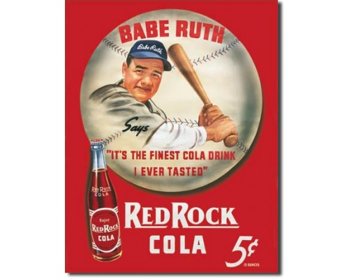 Enseigne Babe Ruth Cola en métal 